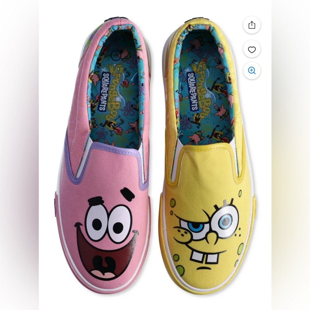 Ground Up SpongeBob Women’s Slip-on Sneakers